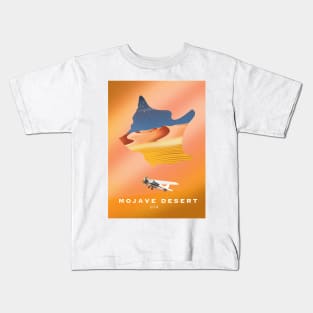 mojave desert travel poster Kids T-Shirt